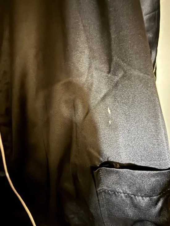 Vintage Christian Dior Monsieur Black Satin Robe - Picture 4 of 8